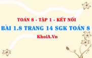 Bài 1.8 trang 14 SGK Toán 8 tập 1 Kết nối tri thức